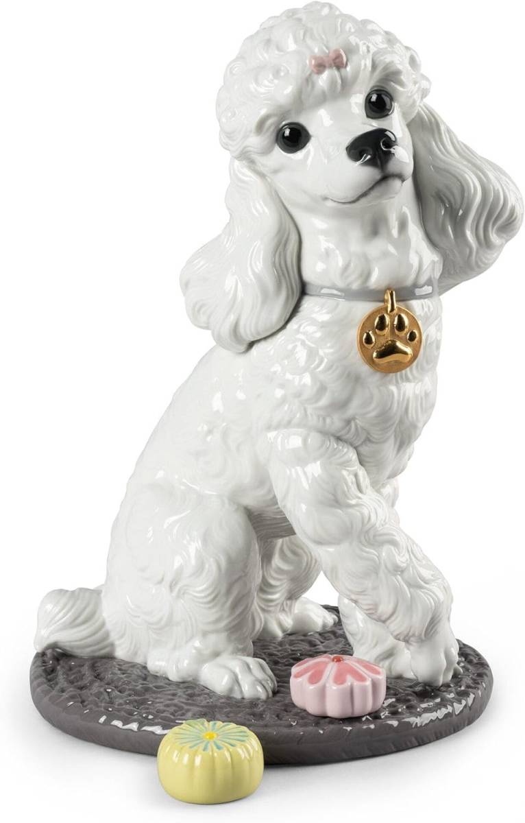 入手困難 リヤドロ 正規品 プードル 置き物 箱付き 箱入り 新品 LLADRO