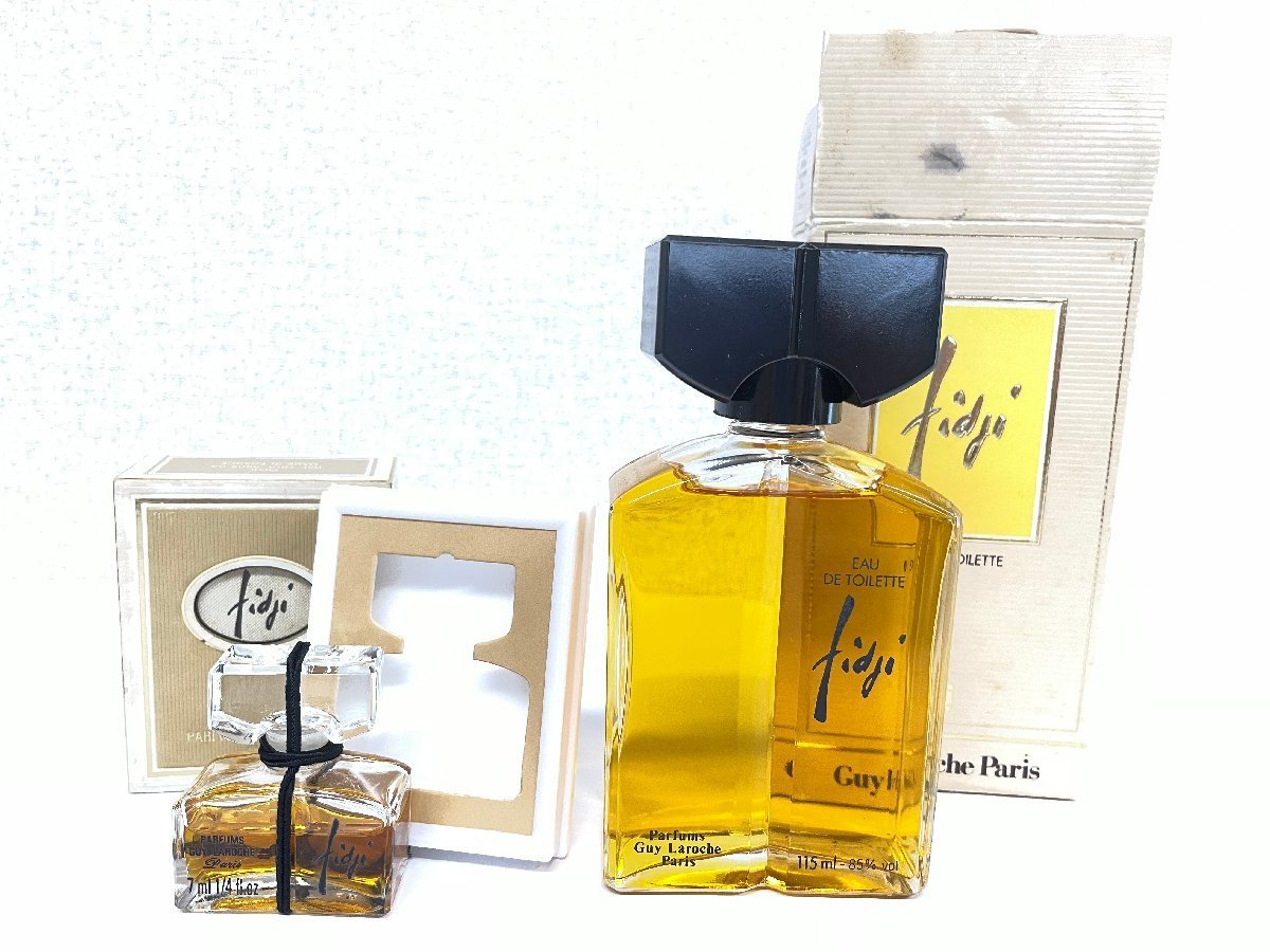 ■【YS-1】 香水 ■ ギラロッシュ Guy Laroche ■ fidji フィジー EDT 115ml パルファム 7ml ■ 2点セット まとめ 【同梱可能商品】■F_画像1