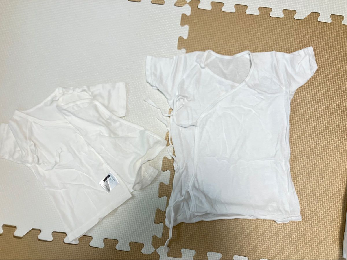 中古 新生児 50〜60cm肌着 ツーウェイオール ベスト スタイ 14点
