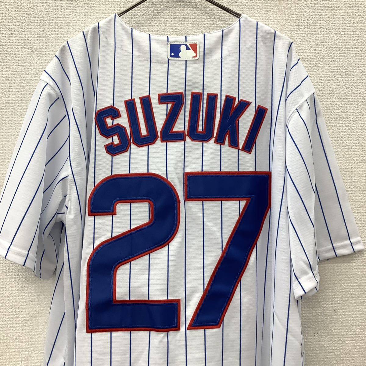 未使用】Nike Chicago Cubs Seiya Suzuki #27 White Cool Base Home