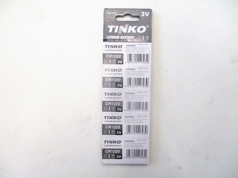 # быстрое решение # бесплатная доставка #TINKO [CR1220] литий батарейка кнопка батарейка часы, мобильный игра машина * карта type дистанционный пульт * дистанционный ключ 
