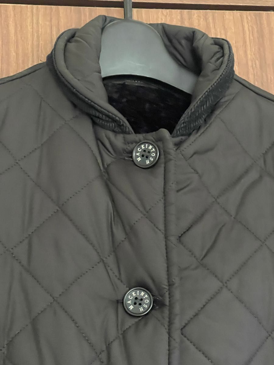 Mackintosh マッキントッシュ インサイドボア 丸襟 キルティングコート 大人気 キルティング 裏ボア