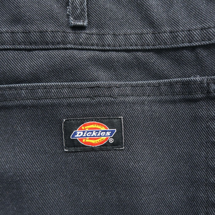 古着 ディッキーズ Dickies ワーク ブラックデニムパンツ ジーンズ ジーパン サイズ表記：W36L34　gd66307_画像7