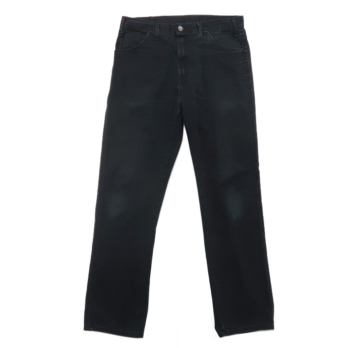 古着 ディッキーズ Dickies ワーク ブラックデニムパンツ ジーンズ ジーパン サイズ表記：W36L34 gd66307の画像2