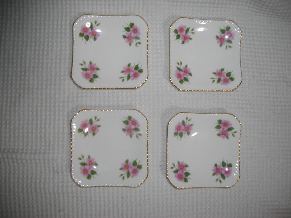[ Royal Doulton ] angle small plate 4 sheets * mini tray - case 