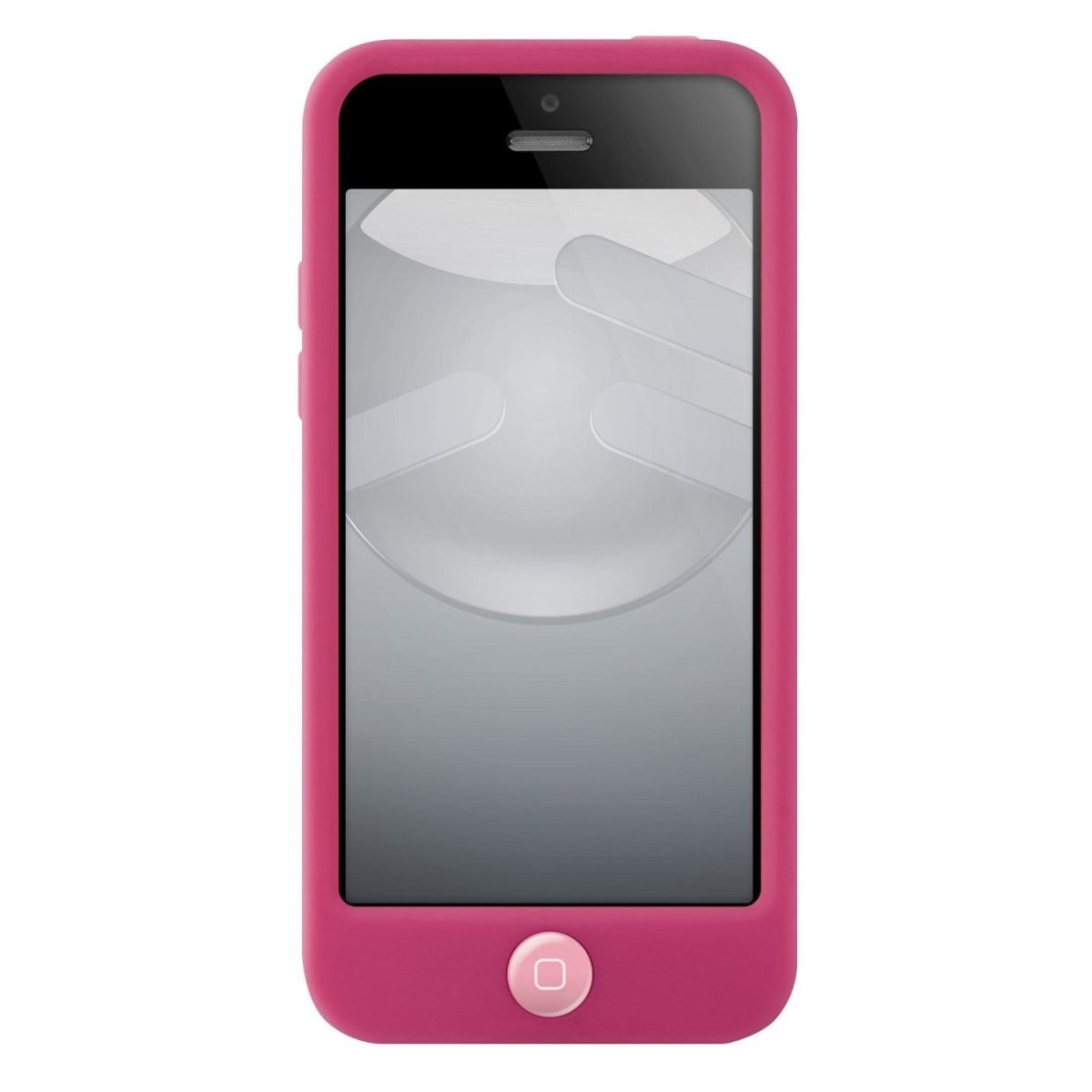 スマホケース カバー iPhone5c SwitchEasy ピンク レッド 赤 ジャケット シリコン イヤホンジャック 保護フィルム クロス_画像3