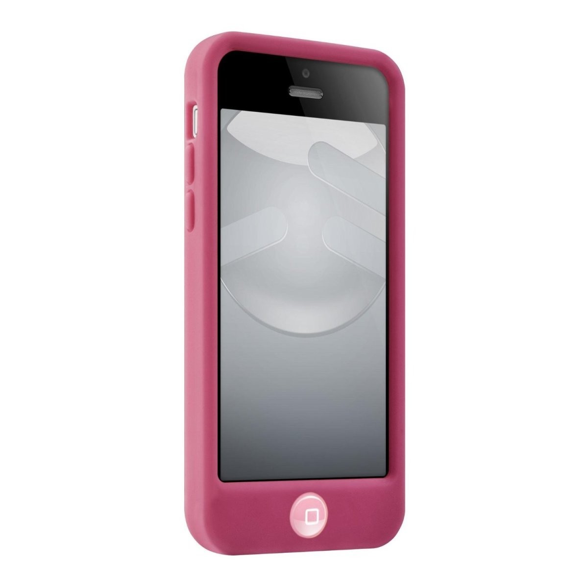 スマホケース カバー iPhone5c SwitchEasy ピンク レッド 赤 ジャケット シリコン イヤホンジャック 保護フィルム クロス_画像4