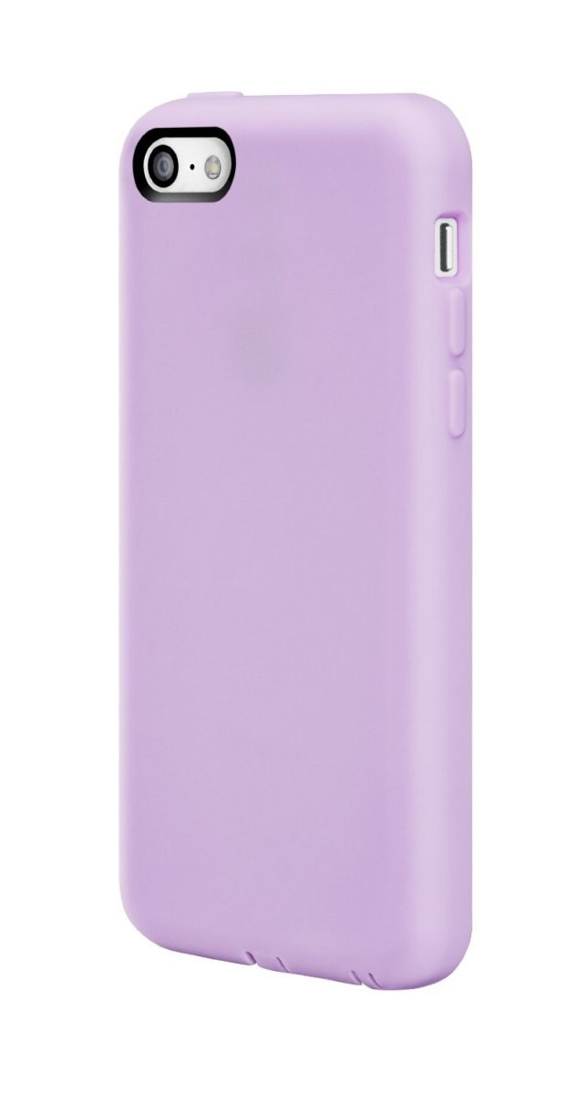 スマホケース カバー iPhone5c SwitchEasy パープル 紫 ソフト 液晶保護フィルム クロス NUMBERS Baby Lilac ベイビーライラック_画像3