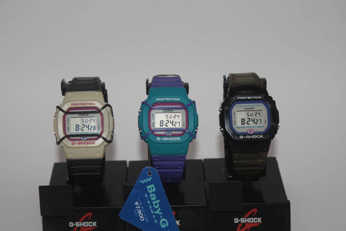 レア 90s 1994 CASIO カシオ Gショック G-SHOCK Baby-G DW-520 3点