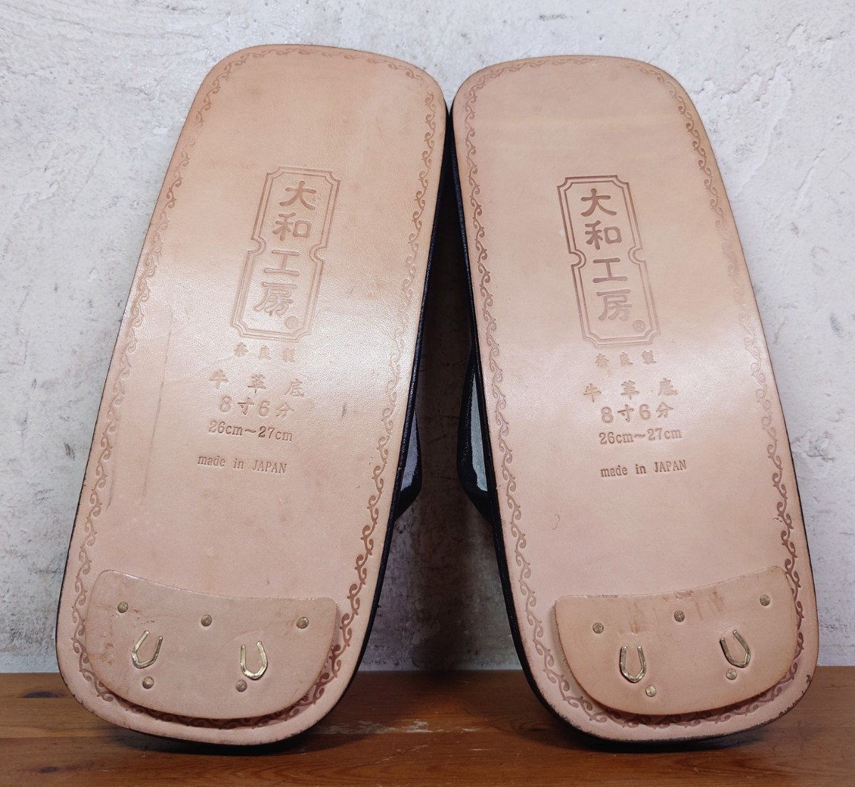 [ unused / free shipping ] made in Japan Yamato atelier Tochigi leather sandals setta seta8 size 6 minute 26-26.5cm corresponding sandals black /hender scheme junya watanebe liking .