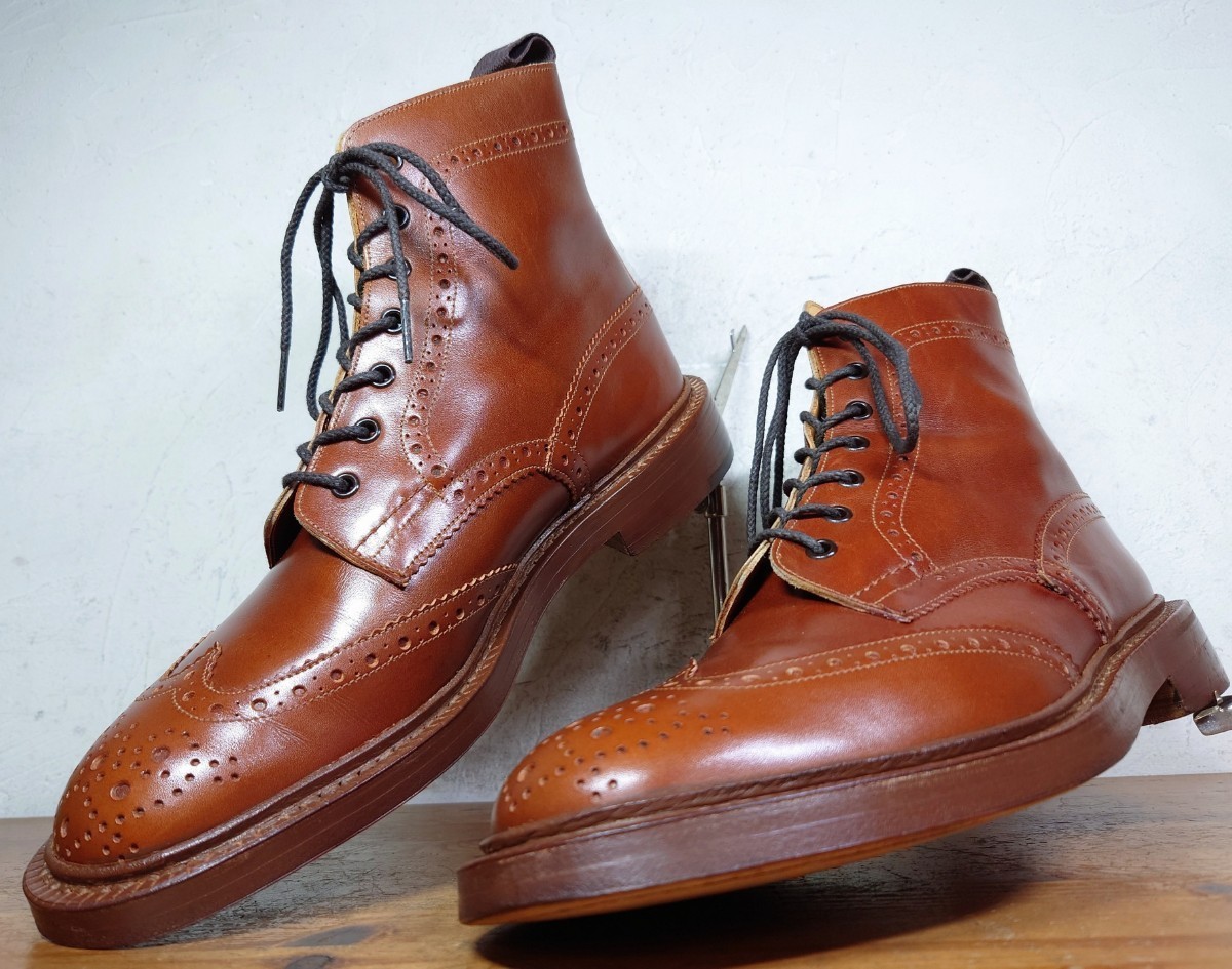 極美品】英国製 Tricker's/トリッカーズ モールトン カントリー