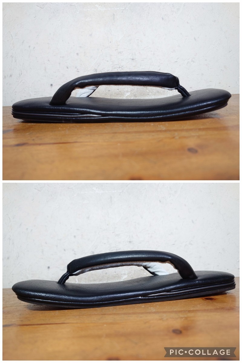 [ unused / free shipping ] made in Japan Yamato atelier Tochigi leather sandals setta seta9 size 27-27.5cm corresponding sandals black /hender scheme junya watanebe liking .