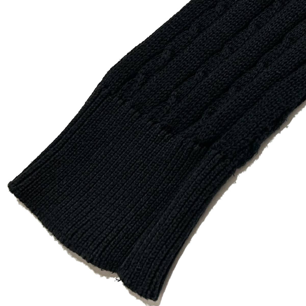 定価4 5万 1piu1uguale3 giza cotton cable raglan knit Ⅴ ウノピュ