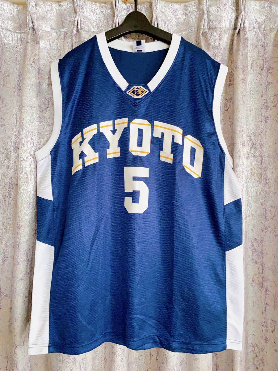 バスケットボール ユニフォーム 京都 代表 国体 選抜 タンクトップ バスタン ゲームシャツ タンク バスケ 関西 支給 実使用 ウェア 非売品