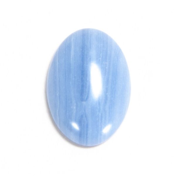 ライト インディゴ ブルー アゲート　天然薄藍瑪瑙石　ルース　5石セット　未使用品_画像6
