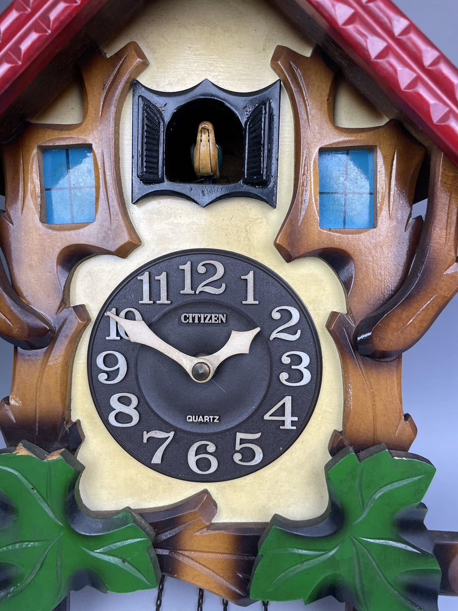 CITIZEN 鳩時計 カッコー 壁掛時計 アンティークレトロ - 掛時計/柱時計
