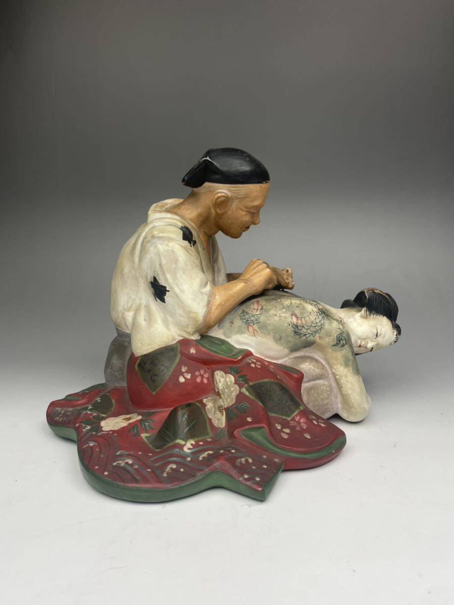 博多人形 春画 彫師 本時代 枕絵 裏絵 刺青 雲龍 彩色 まぐわい 博多人形 春画 彫師 本時代 枕絵 裏絵 刺青 雲龍 彩色 まぐわい