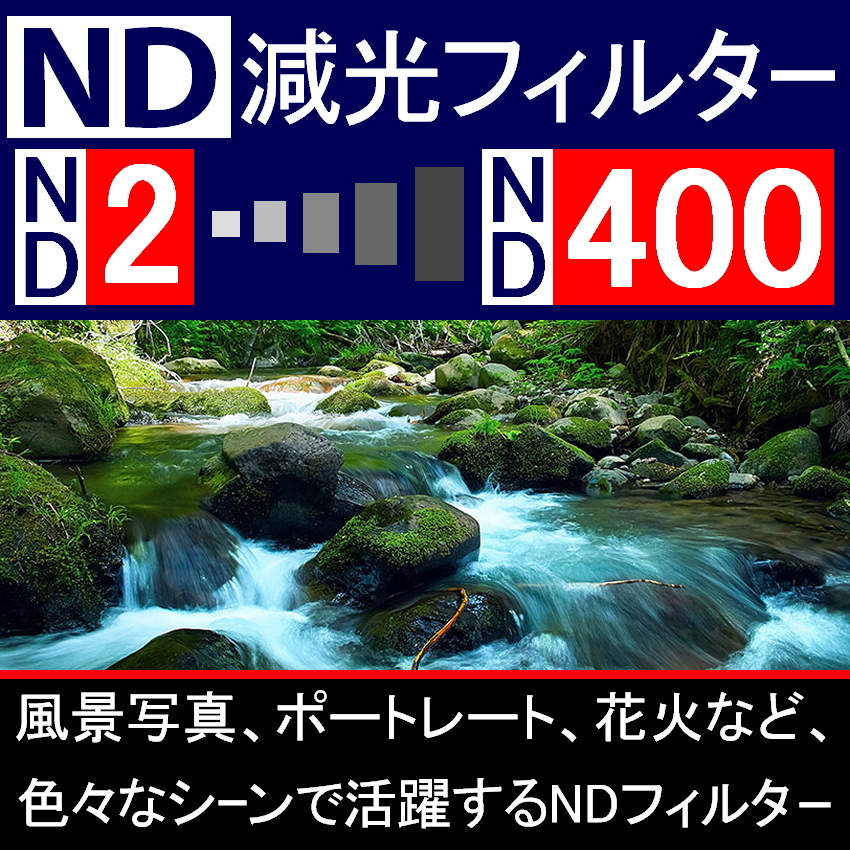 【 Φ62mm 】可変式 ★ ND2←→ND400 ★ 減光NDフィルター★【 スリム ポートレート 花火 光量 Wide 脹可変 】_画像4