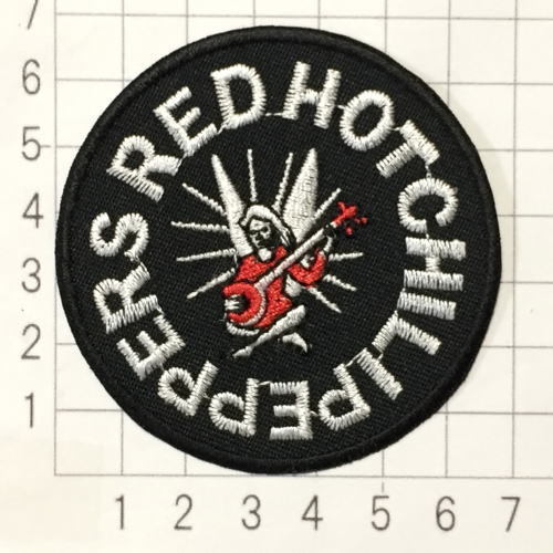 087　Red Hot Chili Peppers レッド・ホット・チリ・ペッパーズ レッチリ RHCP 黒 アイロン ワッペン 刺繍　パッチ_画像2