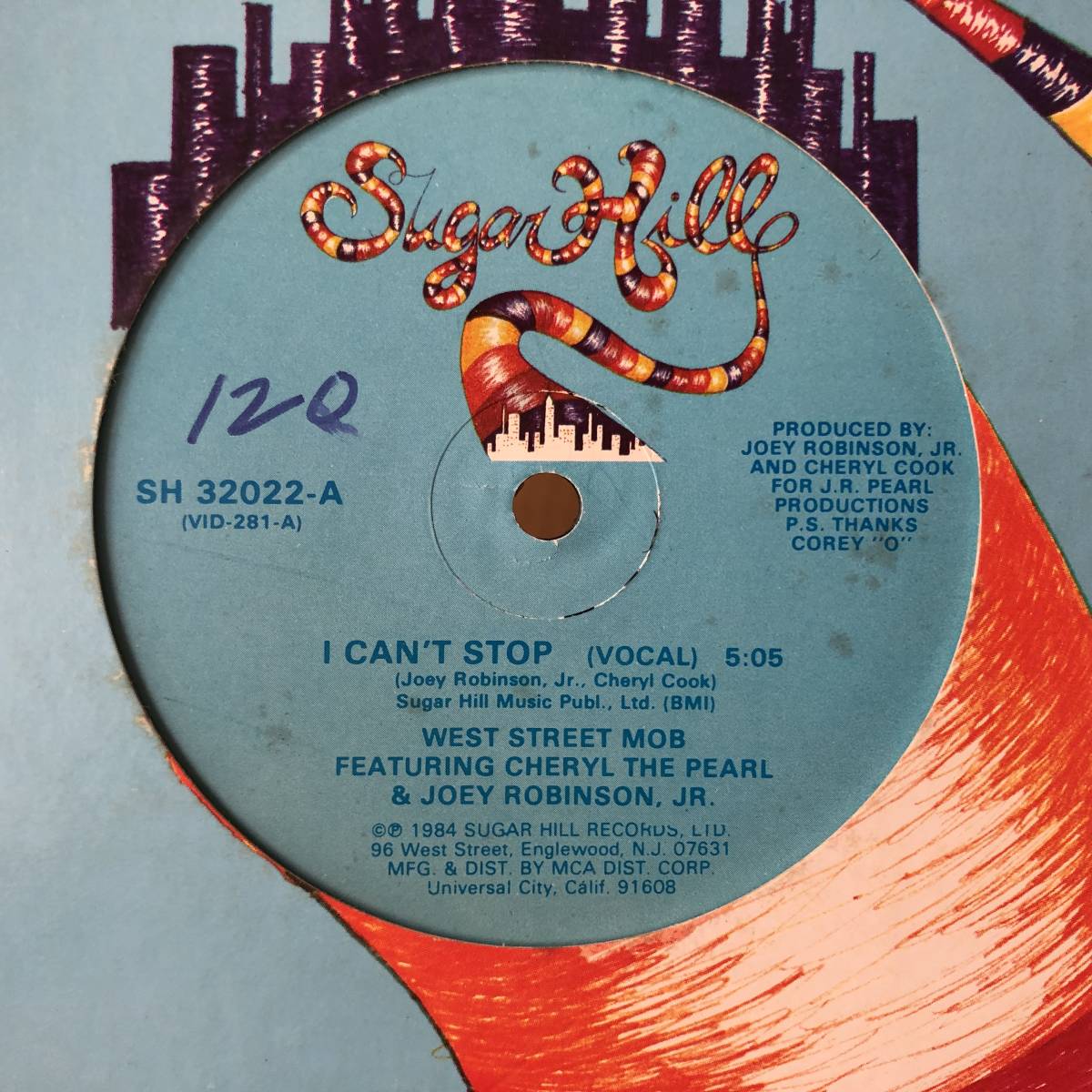 WEST STREET MOB I CAN'T STOP 12” Sugarhill US盤オリジナル_画像1