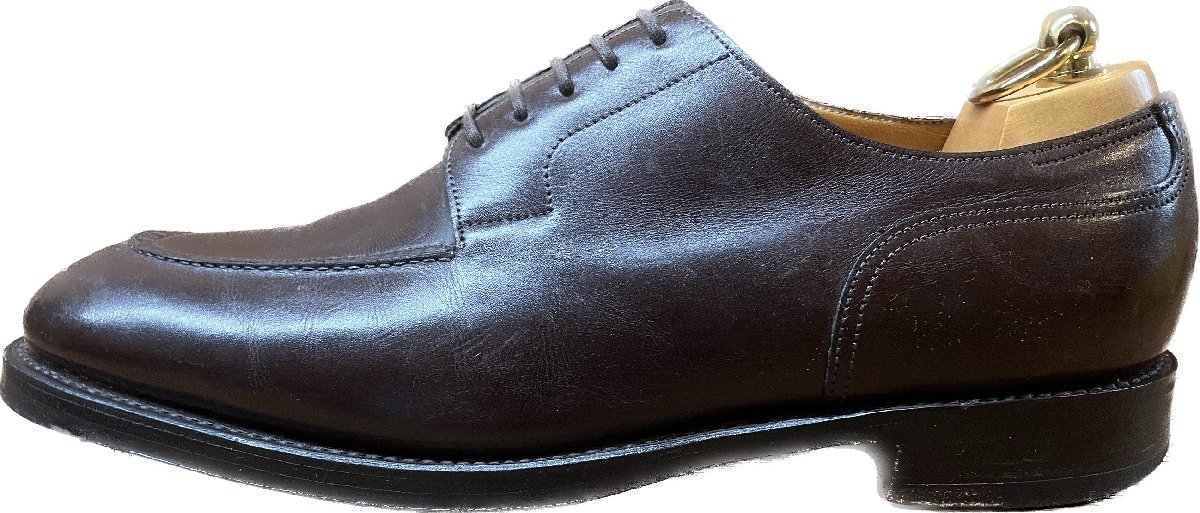 美品◆ジョンロブ レザーシューズ Uチップ シャンボード 8695ラスト メンズ 8.5E ブラウン JOHN LOBB【LA】の画像3