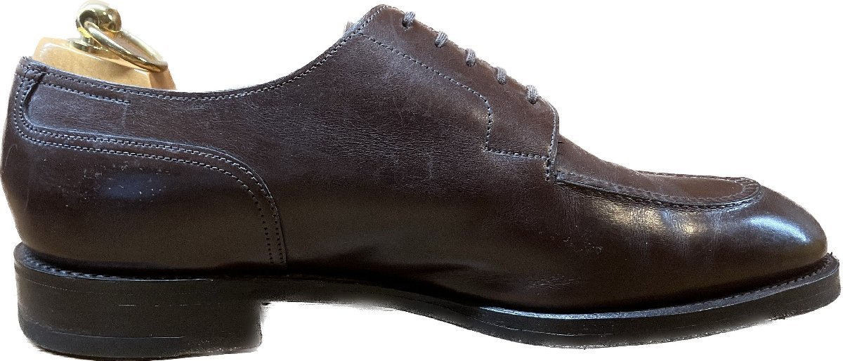 美品◆ジョンロブ レザーシューズ Uチップ シャンボード 8695ラスト メンズ 8.5E ブラウン JOHN LOBB【LA】の画像4