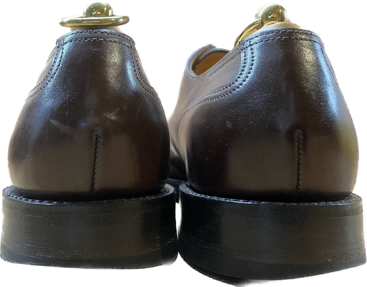 美品◆ジョンロブ レザーシューズ Uチップ シャンボード 8695ラスト メンズ 8.5E ブラウン JOHN LOBB【LA】の画像6