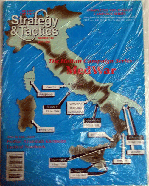 DG/STRATEGY&TACTICS NO.160/MED WAR:AIR&NAVAL OPERATIONS FOR THE ITALIAN CAMPAIGN SERIES/新品駒未切断/日本語訳無し