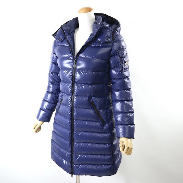 3-DI011 モンクレール MONCLER ロゴ ワッペン ダウンコート ネイビー