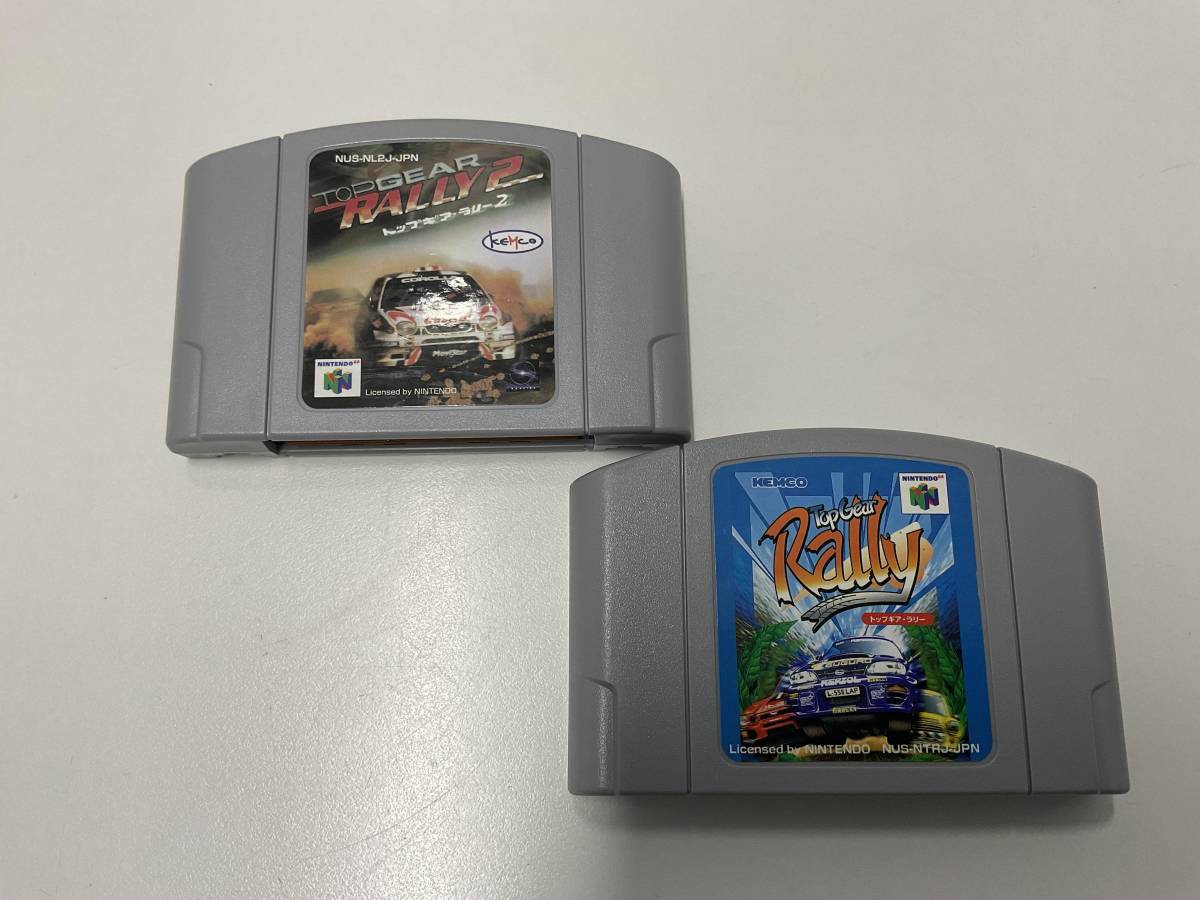 (管21276A)【N64ソフト】トップギア・ラリー2 Top Gear Rally2 (おまけ：TopGearRally) Nintendo64 KEMCO ソフトのみ 起動確認 現状品_画像1
