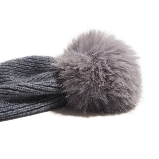 M1836PVCELERI cell li Deuxieme Classe V CASHMERE PON PON BEANIE серый pompon есть кашемир вязаная шапка Beanie осень-зима rb mks