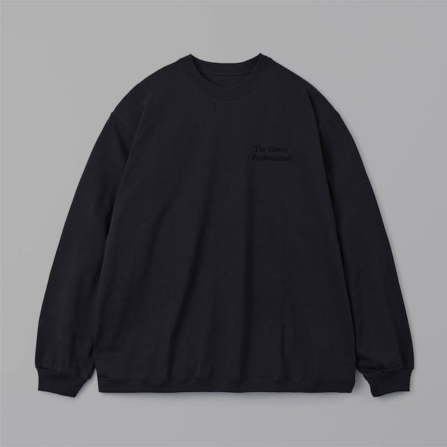 ENNOY エンノイ ROUND NECK PULLOVER BLACK L-