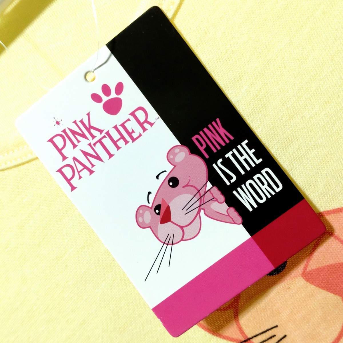 特価/未使用【サイズ=L】PINK PANTHER/ピンクパンサー/レディス/長袖/Tシャツ/胸囲=86～94cm/light.yellowの画像4