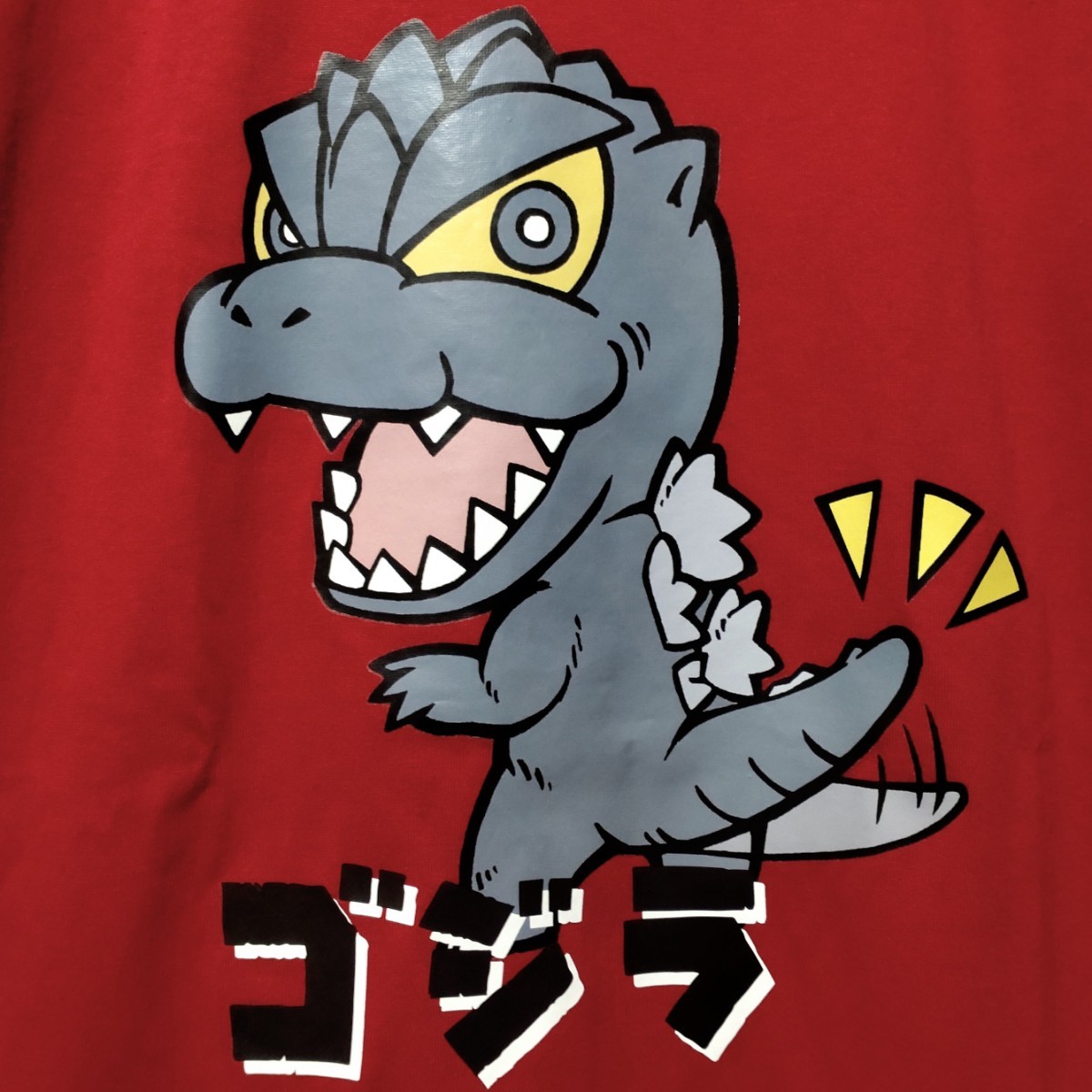 特価/未使用【サイズ=L】GODZILLA/ゴジラ/メンズ/半袖/Tシャツ/ビッグシルエット/胸囲=96~104cm/red_画像2