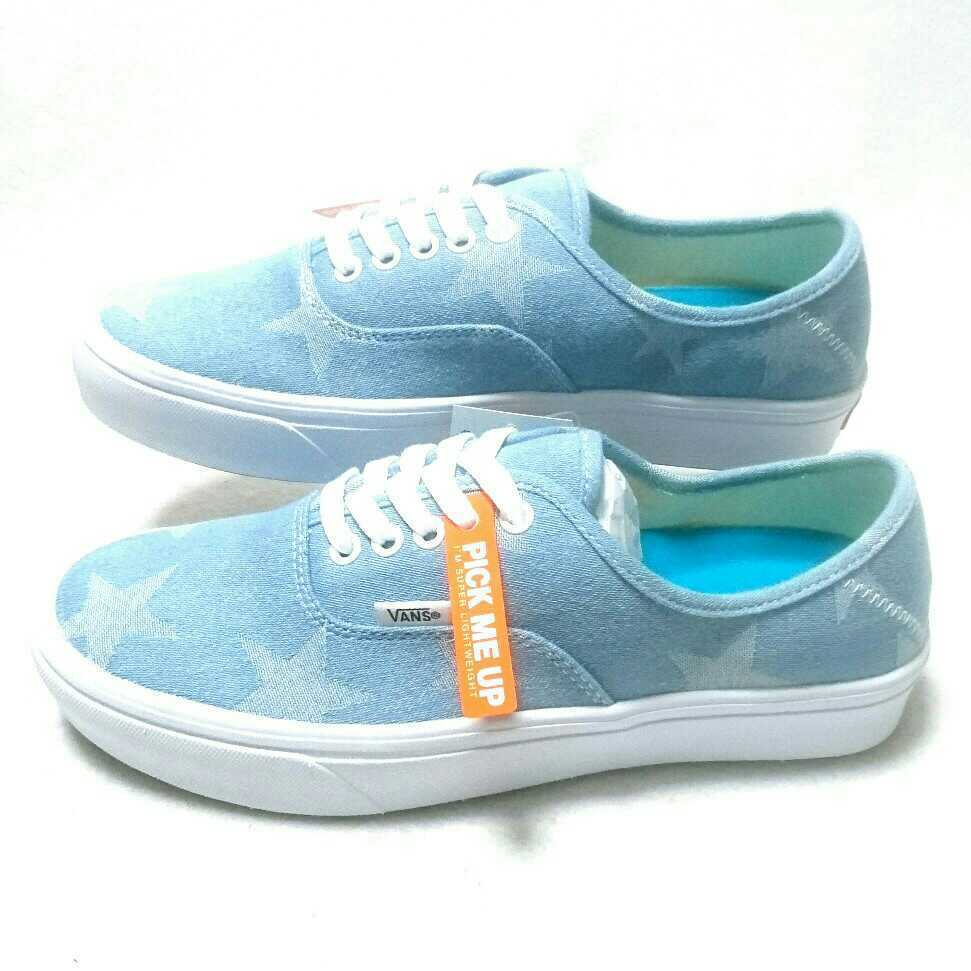 特価/未使用【サイズ=27.5cm/US9H】VANS/V44CNV STAR/AUTHENTIC/バンズ/オーセンテック/スニーカー/sax.blue×star②_画像4