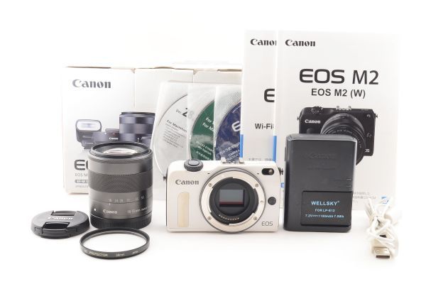 予約中！】 #c706☆実用品☆ キャノン Canon EOS M2 + EF-M 18-55mm