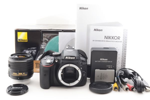 新着商品 D5300 ニコン Nikon #c780☆美品☆ AF-S レンズキット VRII