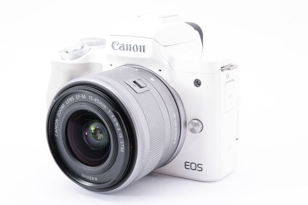 #f25★実用品★ Canon キャノン EOS Kiss M EF-M 15-45mm_画像2