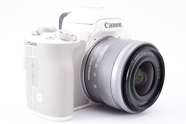 #f25★実用品★ Canon キャノン EOS Kiss M EF-M 15-45mm_画像4