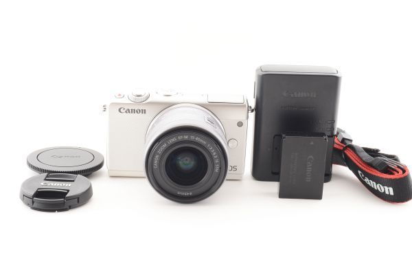 #f383★実用品★ キヤノン Canon EOS M100 15-45mm レンズセット_画像1