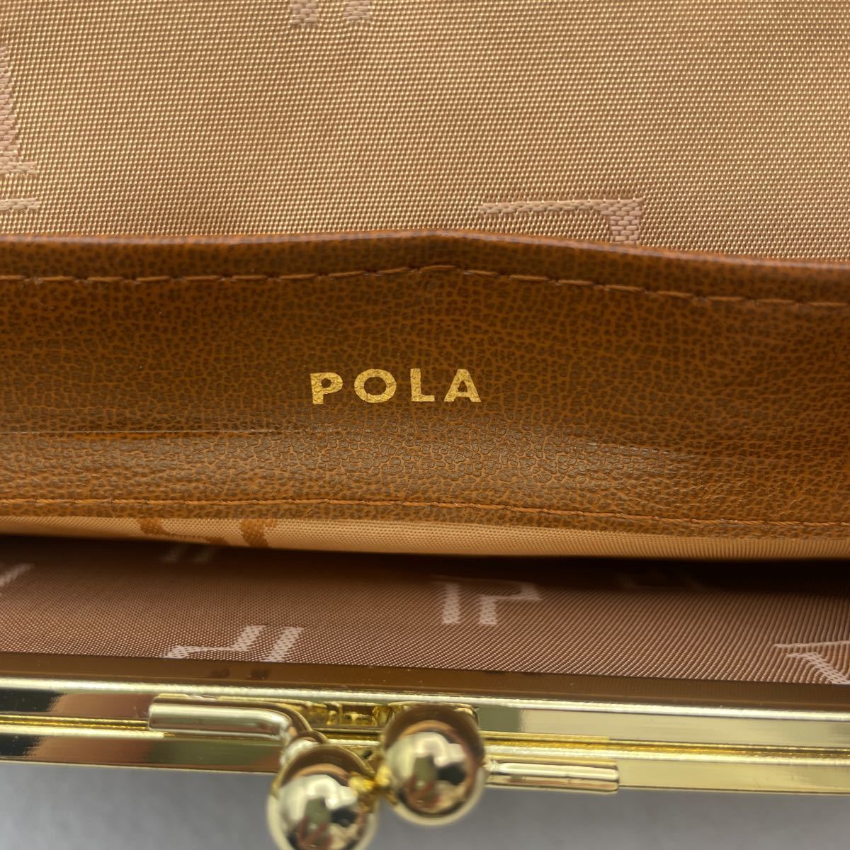 【同梱可】POLA ポーラ　長財布 黒　がま口財布　御札入れ　カード入れ　小錢入れ　_画像5