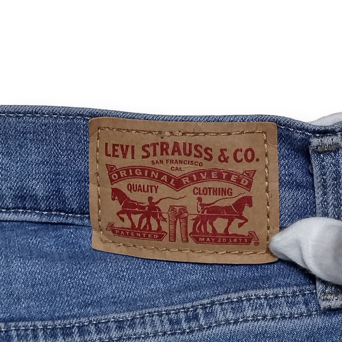 Levi*s Levi's 312 SHAPING SLIM W27 waist 70cm a little over stretch used processing tag less lady's jeans Denim M1925