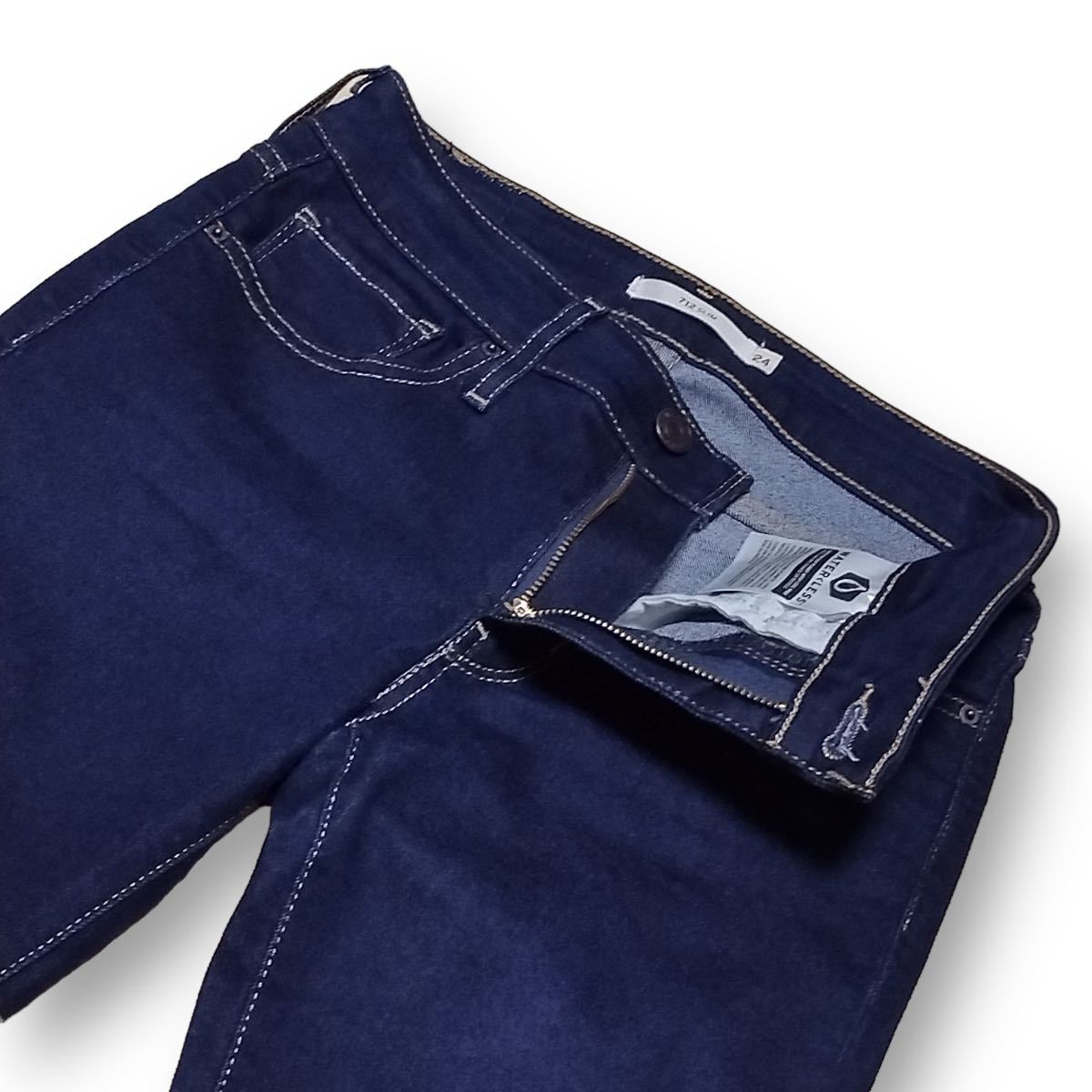 Levi's リーバイス 712 SLIM 濃紺 ストレッチ W24 ウエスト62cm Levi's リーバイス 712 SLIM 濃紺 ストレッチ W24 ウエスト62cm