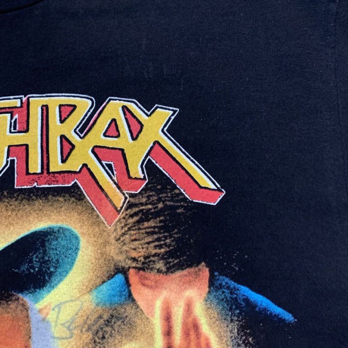 メンバーサイン入り！anthrax【アンスラックス】激レア バンドTシャツ