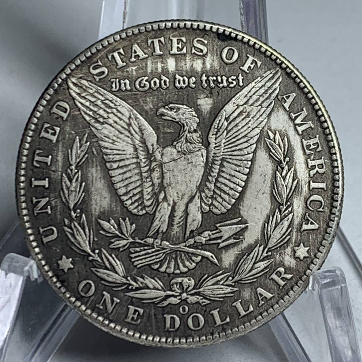 WX1052流浪幣 髏 天眼 鷹紋 外国硬貨 貿易銀 海外古銭 コレクションコイン 貨幣 重さ約23g_画像4