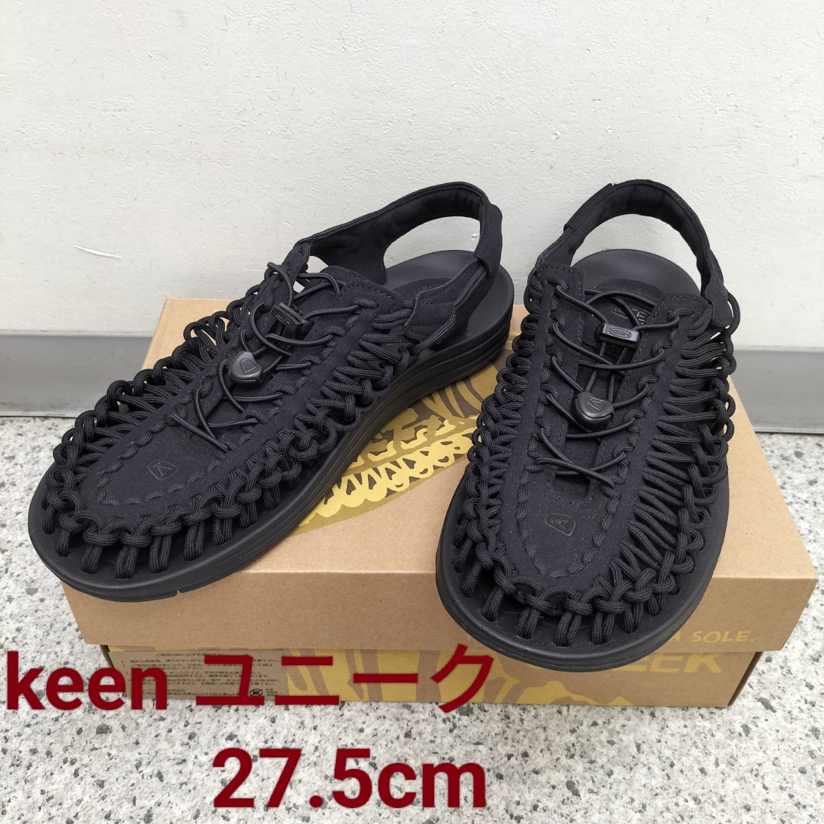 KEEN キーン UNEEK ユニーク 27 5cm ブラック×ブラック サンダル