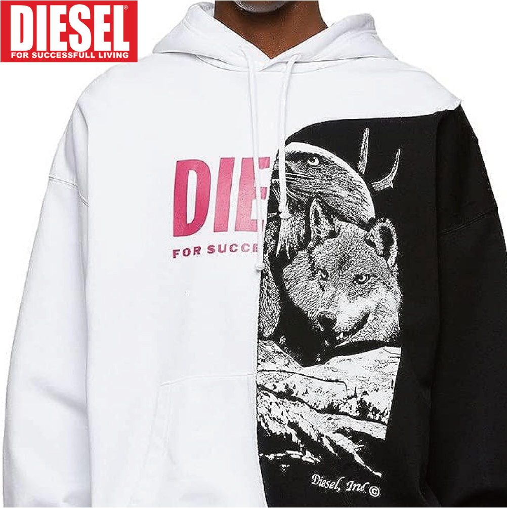 堅実な究極の L/新品 DIESEL ディーゼル プルオーバー パーカー