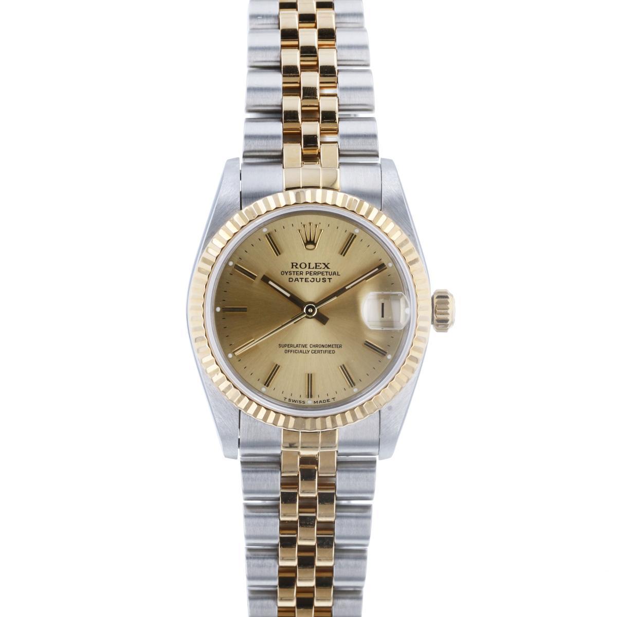 即納&大特価】 Gold デイトジャスト (ロレックス) 【美品】ROLEX Bar