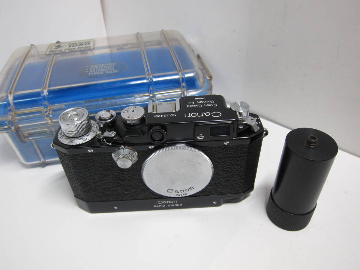 Canon ⅡD modified black paint (lapido Winder attaching ) # rare article # beautiful goods # 10680