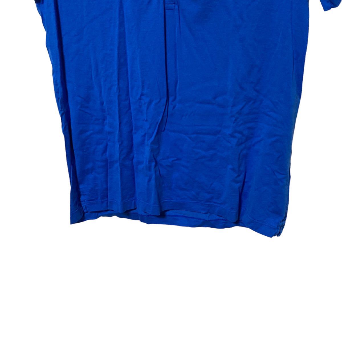 ha261 未使用 Schiesser シーサー メンズ 半袖 Tシャツ サイズ 5 L相当 ブルー 木綿100％ タグ 箱付き_画像4